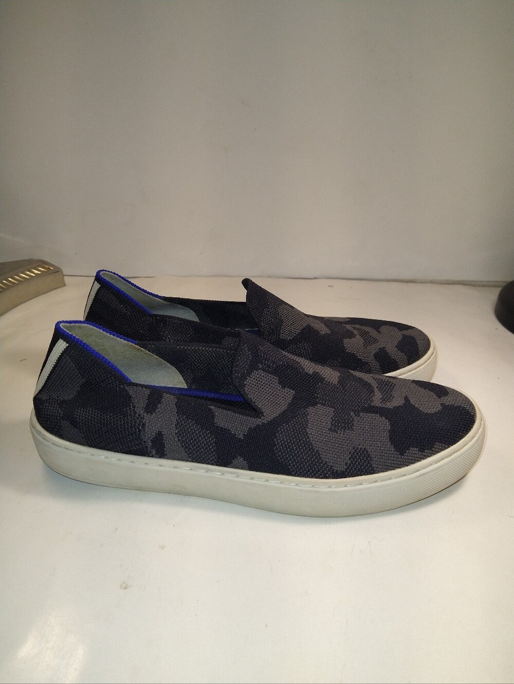 Rothy's The Original Camo Slip On Sneakers Shoes Women's sz 8.